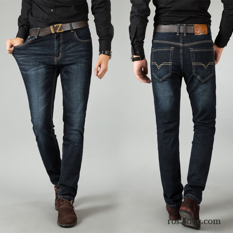 Slim Fit Jeans Herren Günstig Jeans Hose Große Größe Lange Gerade Herren Schlank Herbst Winter Neue Günstig