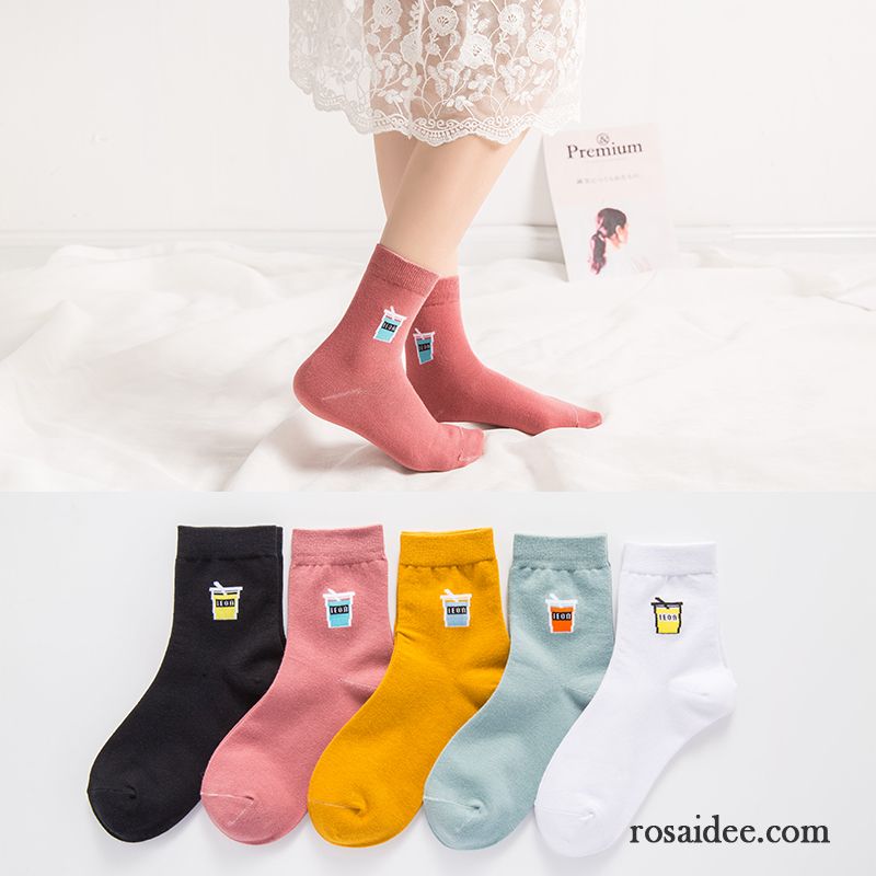 Socken Damen Baumwollsocken Mid Sport Lange Socke Dünne