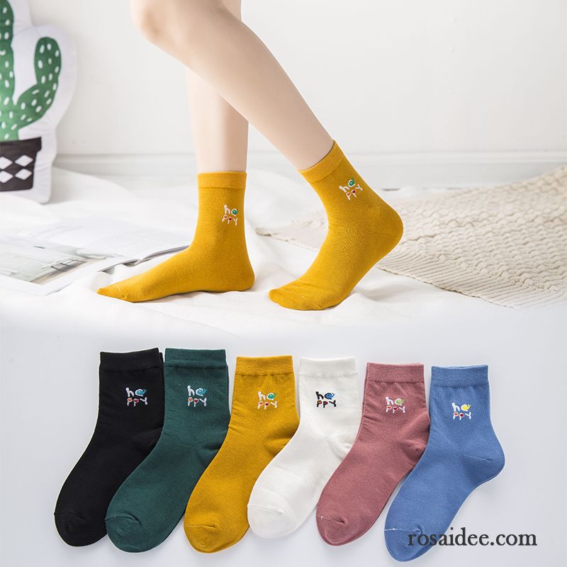 Socken Damen Baumwollsocken Mid Sport Lange Socke Dünne