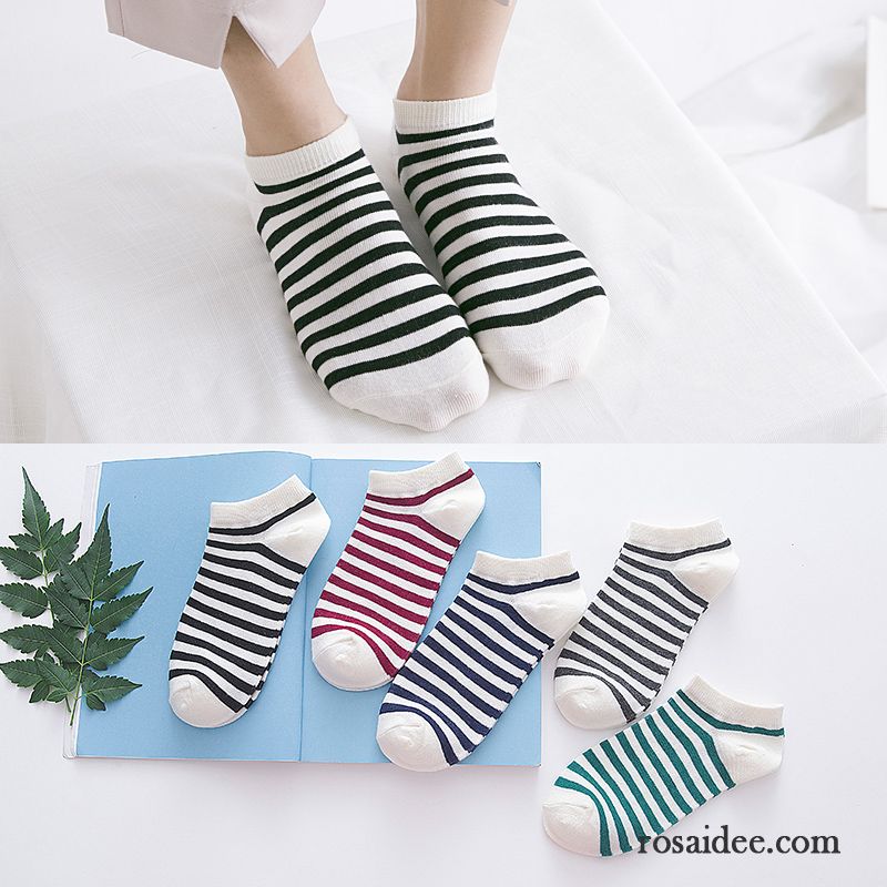 Socken Damen Mini Sommer Low Frühling Niedlich Baumwollsocken Grün