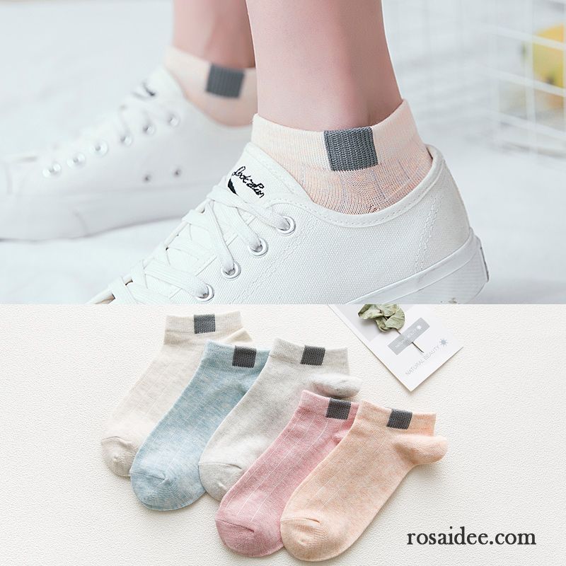 Socken Damen Mini Sommer Low Frühling Niedlich Baumwollsocken Grün