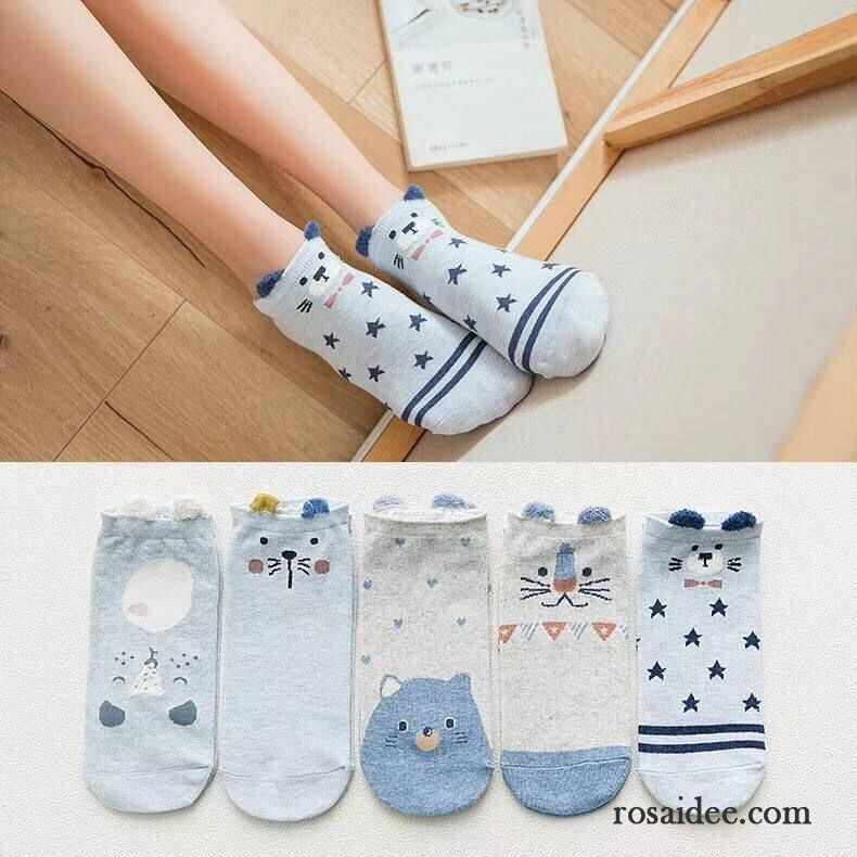 Socken Damen Sommer Knöchelsocken Kurz Dünne Low Niedlich Gelb Hell