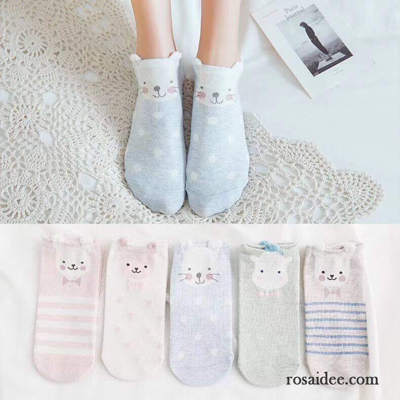 Socken Damen Sommer Knöchelsocken Kurz Dünne Low Niedlich Gelb Hell