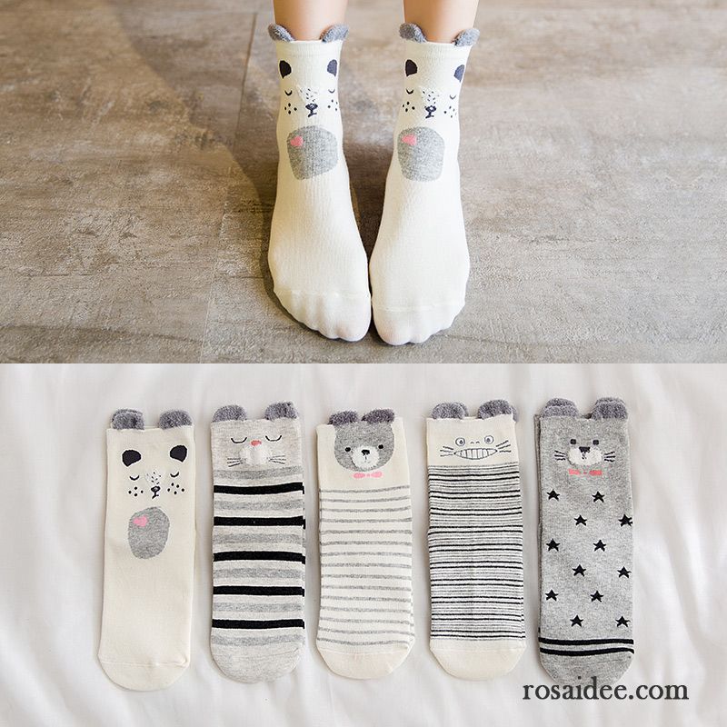 Socken Damen Sommer Knöchelsocken Kurz Dünne Low Niedlich Gelb Hell