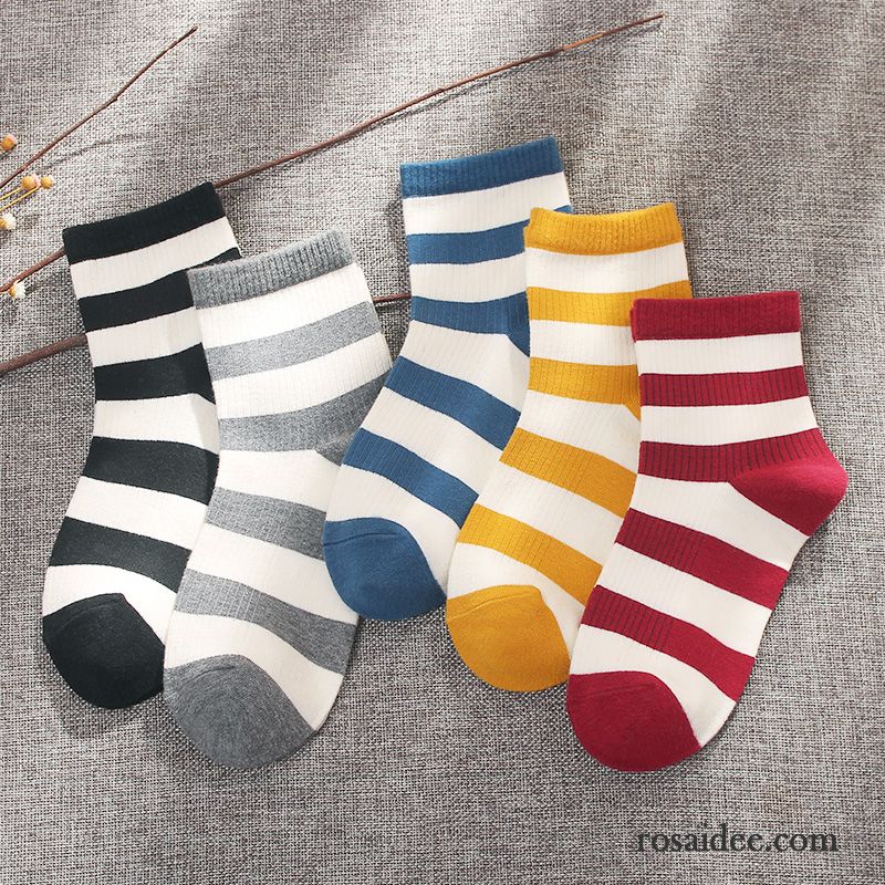 Socken Damen Vier Jahreszeiten Baumwollsocken Lange Socke Winter Trend Mid Blau