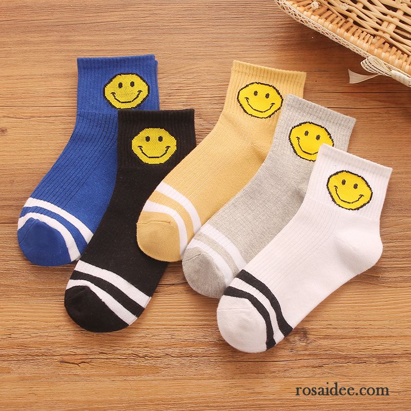 Socken Damen Weihnachten 100% Baumwolle Mid Sport Winter Karikatur Rosa