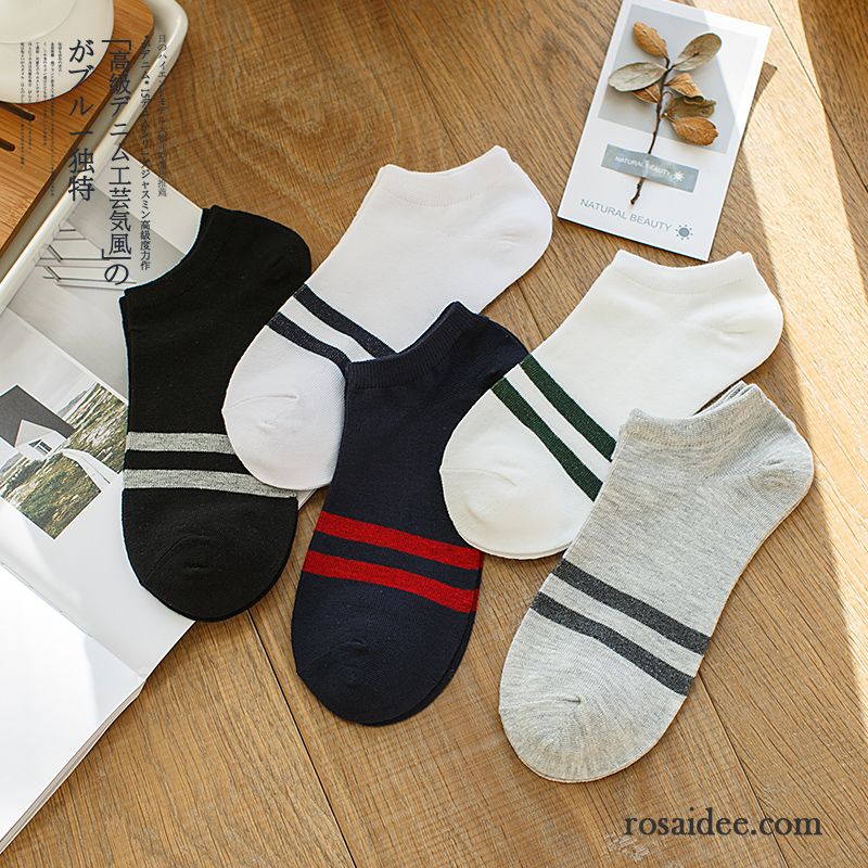 Socken Herren Baumwollsocken Sport Low Schweiß Deodorant Kurz Gelb Hell