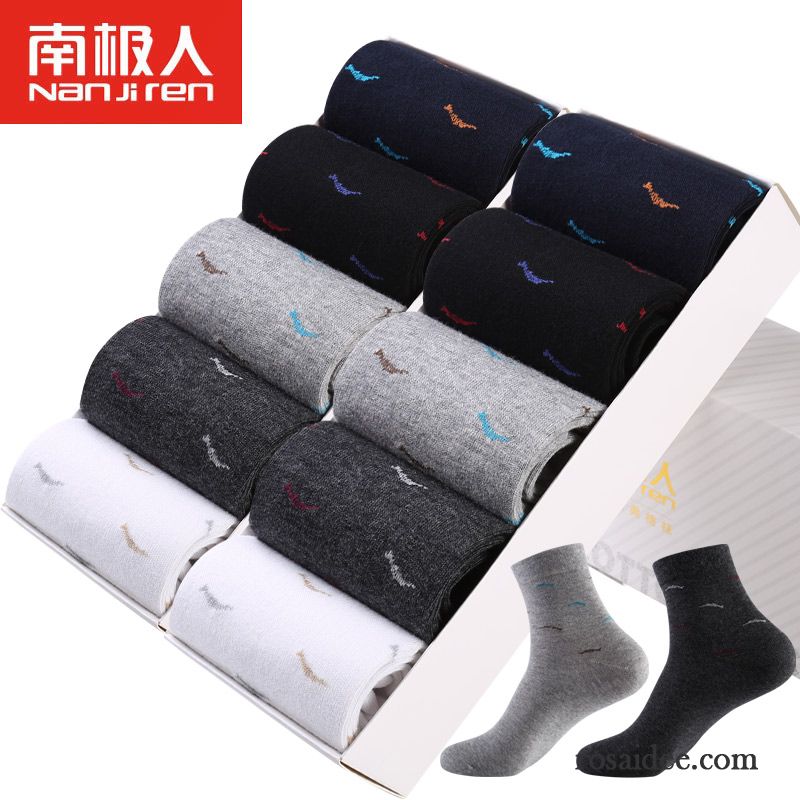 Socken Herren Schweiß Winter Herbst Vier Jahreszeiten Baumwolle Baumwollsocken Blau Schwarz