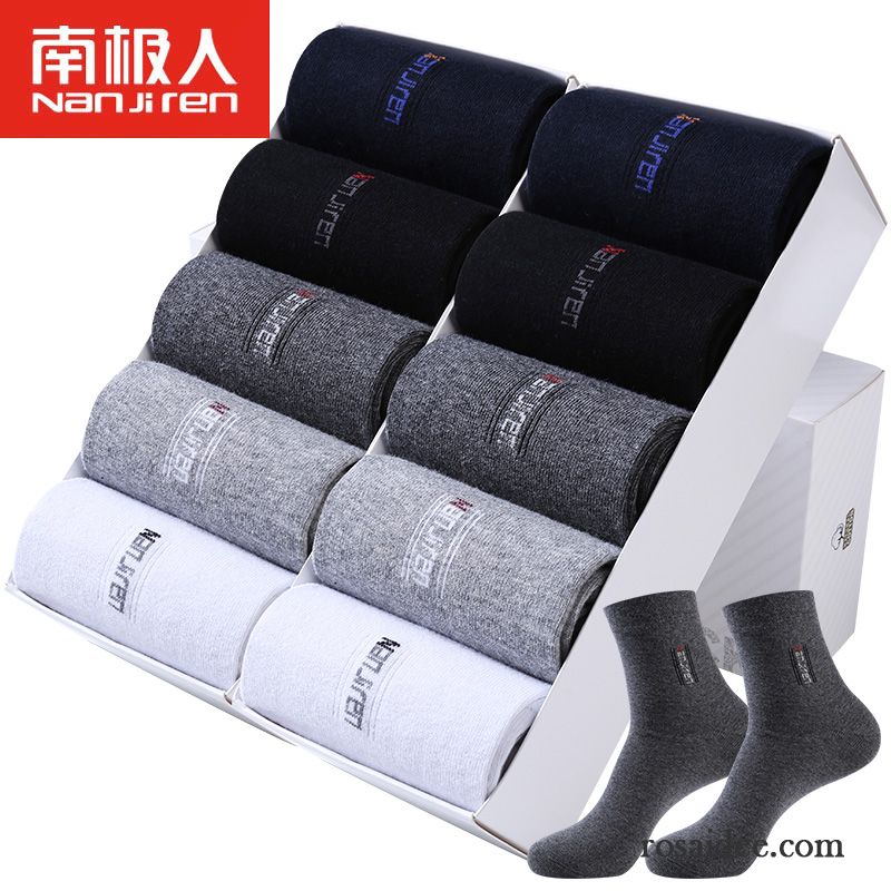 Socken Herren Schweiß Winter Herbst Vier Jahreszeiten Baumwolle Baumwollsocken Blau Schwarz