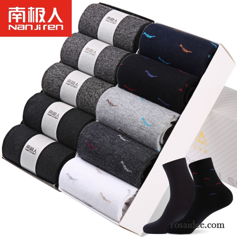 Socken Herren Schweiß Winter Herbst Vier Jahreszeiten Baumwolle Baumwollsocken Blau Schwarz