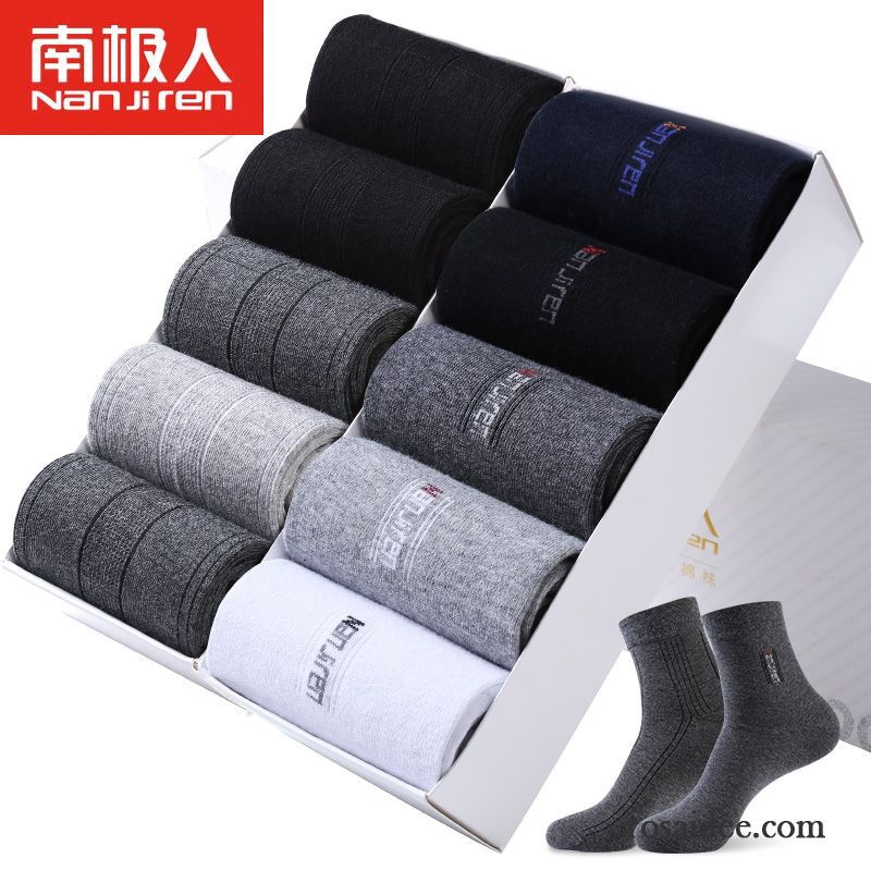 Socken Herren Schweiß Winter Herbst Vier Jahreszeiten Baumwolle Baumwollsocken Blau Schwarz