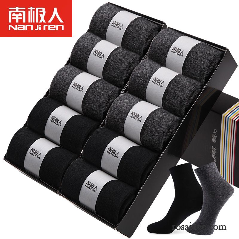 Socken Herren Schweiß Winter Herbst Vier Jahreszeiten Baumwolle Baumwollsocken Blau Schwarz