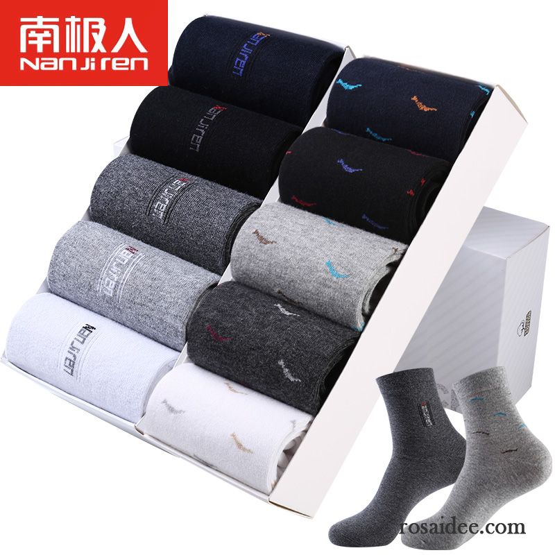 Socken Herren Schweiß Winter Herbst Vier Jahreszeiten Baumwolle Baumwollsocken Blau Schwarz