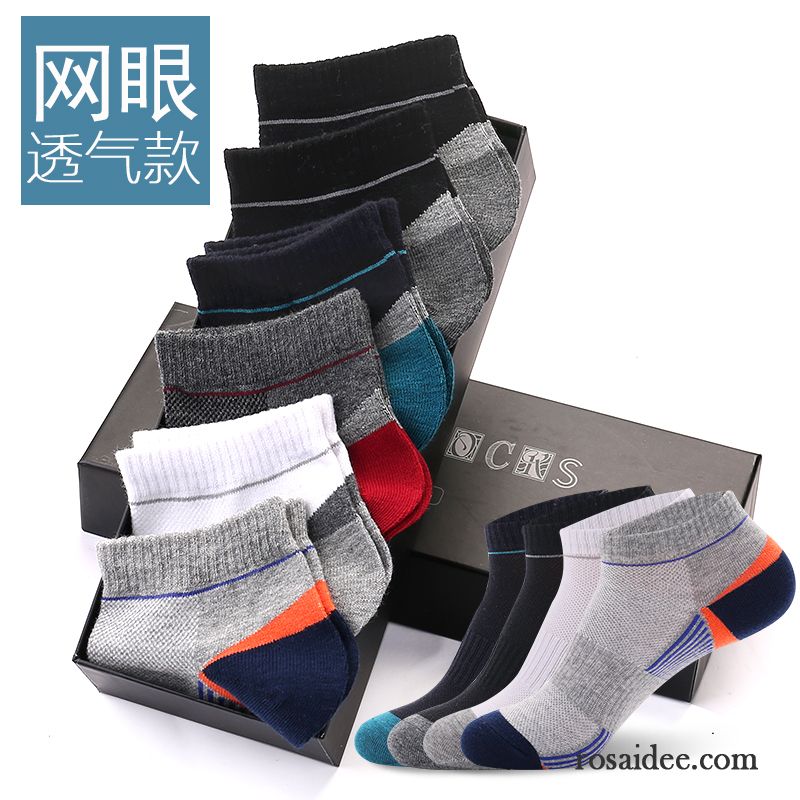 Socken Herren Trend Sport Dünne Knöchelsocken Schweiß Kurz Grau