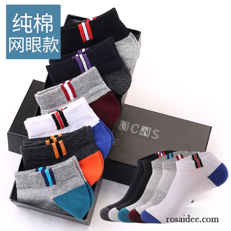 Socken Herren Trend Sport Dünne Knöchelsocken Schweiß Kurz Grau