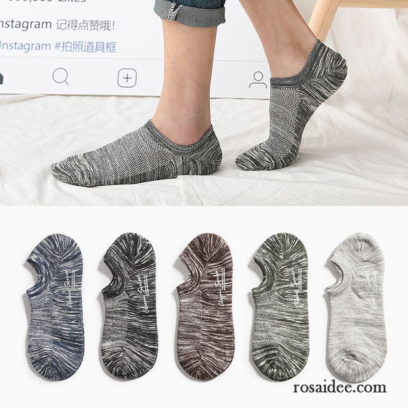 Socken Herren Unsichtbar Sommer Trend Knöchelsocken Dünne Swag Gelb Hell