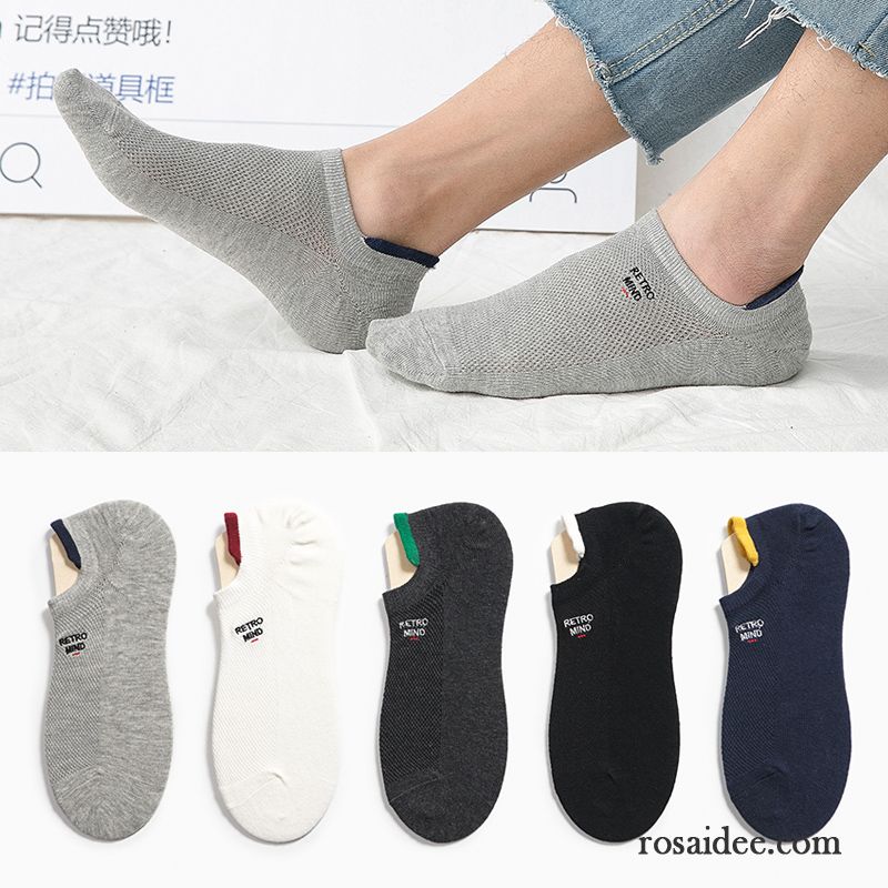 Socken Herren Unsichtbar Sommer Trend Knöchelsocken Dünne Swag Gelb Hell