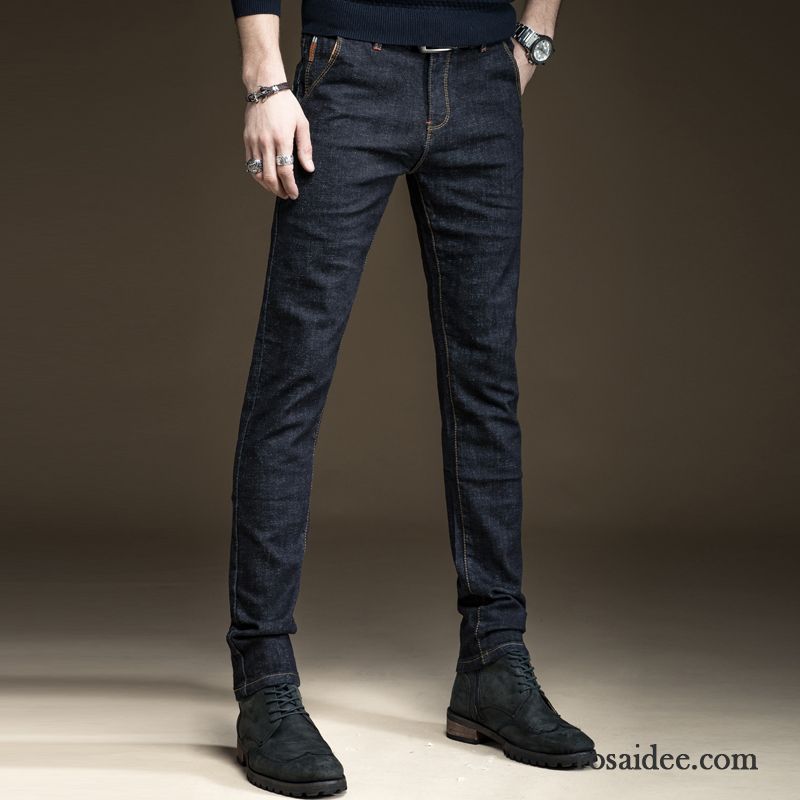 Sommer Chinos Herren Elastisch Freizeit Jeans Herbst Grau Trend Schlank Lange Schwarz Dünn Hose Herren Winter Kaufen