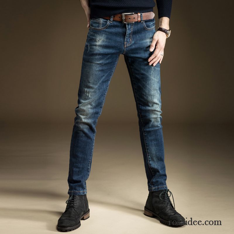 Sommer Chinos Herren Elastisch Freizeit Jeans Herbst Grau Trend Schlank Lange Schwarz Dünn Hose Herren Winter Kaufen