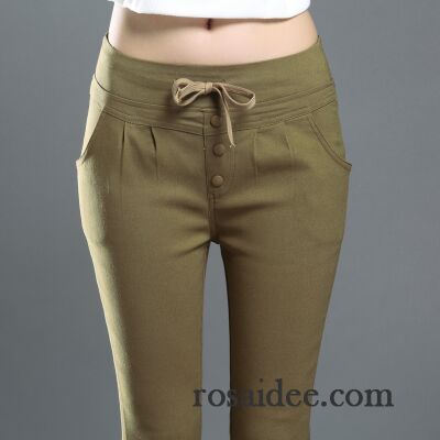 Sommerhosen Damen Sale Damen Dünn Hose Bleistift Hose Schnürung Neu Sommer Schlank Schmales Bein Mode Trend Freizeit Sale