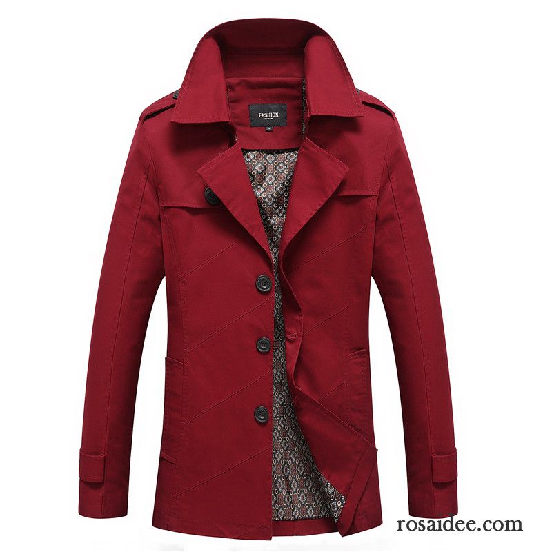 Sommerjacken Herren Günstig Langer Abschnitt Herren Herbst Schlank Waschen Jacke Überzieher Sale