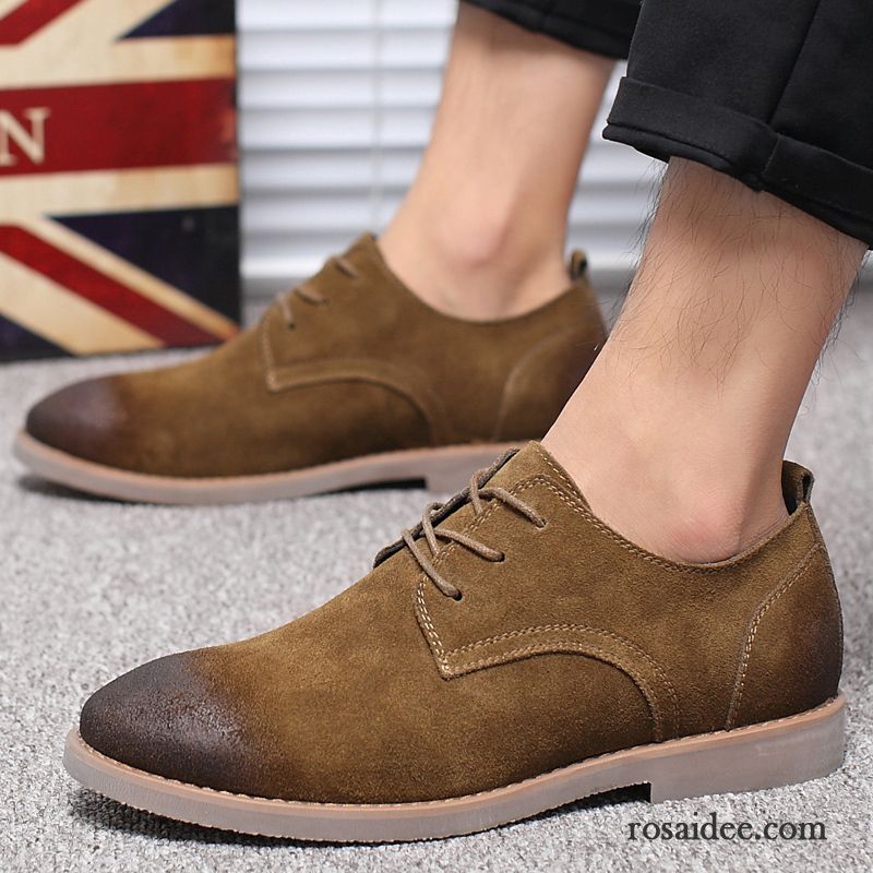 Sommerschuhe Herren Herren Lederschue Echtleder Schuhe England Neue Casual Skaterschuhe Herbst Trend Billig