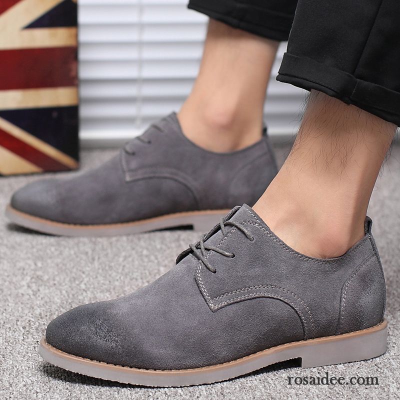 Sommerschuhe Herren Herren Lederschue Echtleder Schuhe England Neue Casual Skaterschuhe Herbst Trend Billig