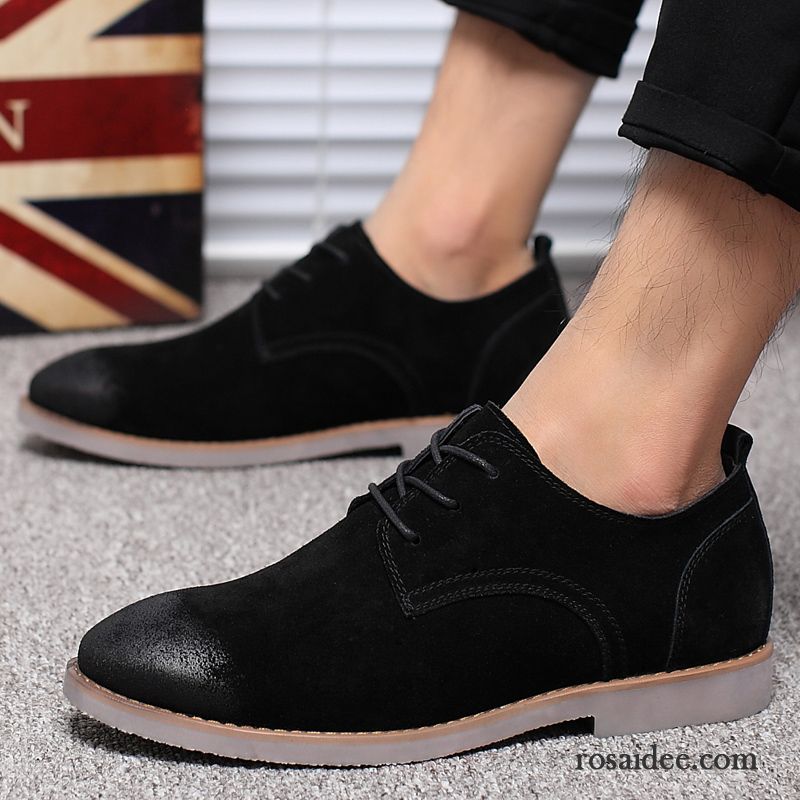 Sommerschuhe Herren Herren Lederschue Echtleder Schuhe England Neue Casual Skaterschuhe Herbst Trend Billig