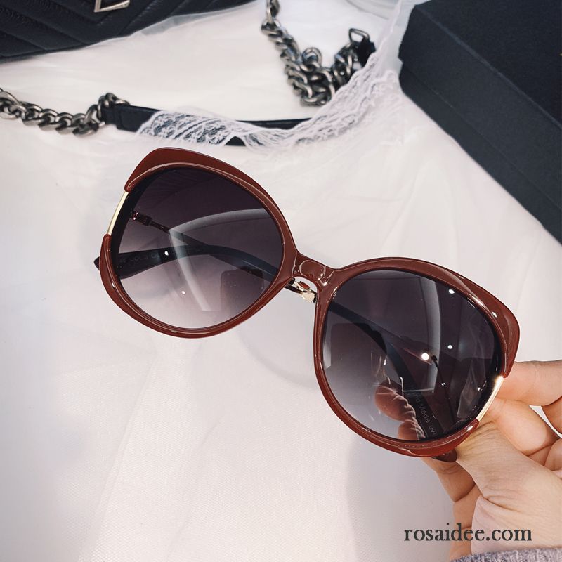 Sonnenbrille Damen Mesh Dünn Groß Trend Leopard Sonnenbrillen Purpur Lila Rot