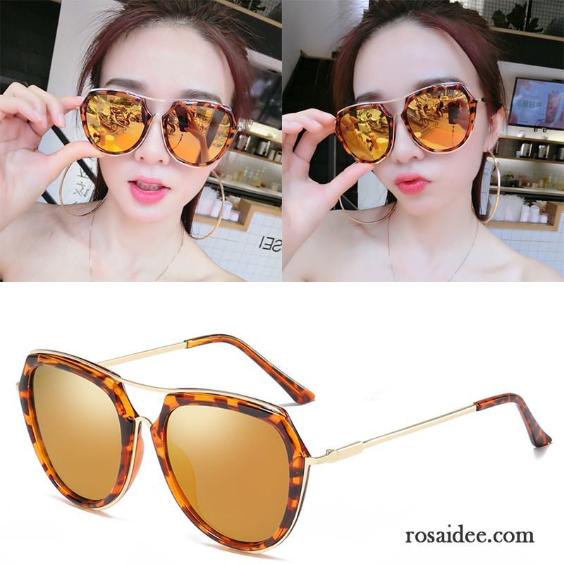 Sonnenbrille Damen Neu Rundes Gesicht Sonnenbrillen Trend Mesh Lang Purpur Lila Gold Rot