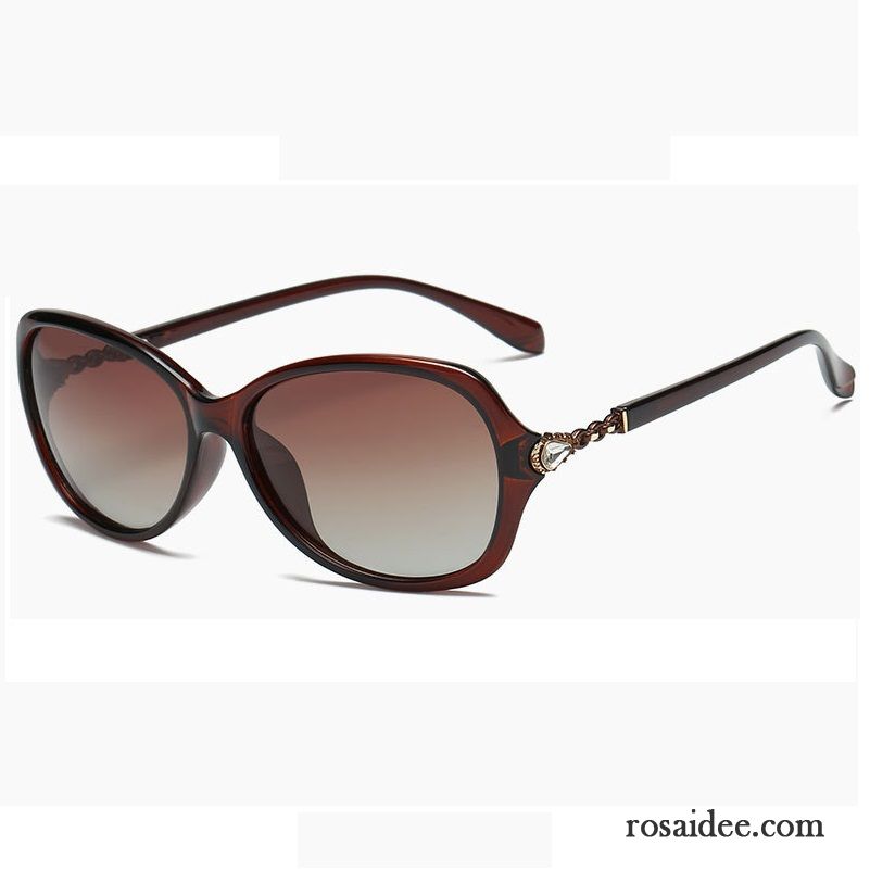 Sonnenbrille Damen Polarisator 2018 Elegant Retro Trend Fahren Schwarz Grau