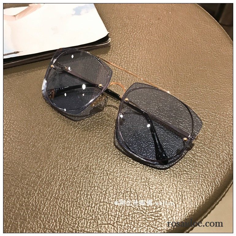 Sonnenbrille Damen Transparent Unregelmäßige Sonnenbrillen Trend Mode Persönlichkeit Grün Blau