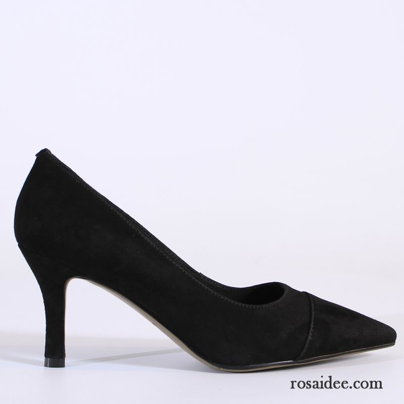 Spitze Schwarze Pumps Pumps Sexy Neue Produkte Rot Spitze Echtleder Damen Gefrostet Schuhe Dünne Fersen Feder Schnürschuhe Rabatt