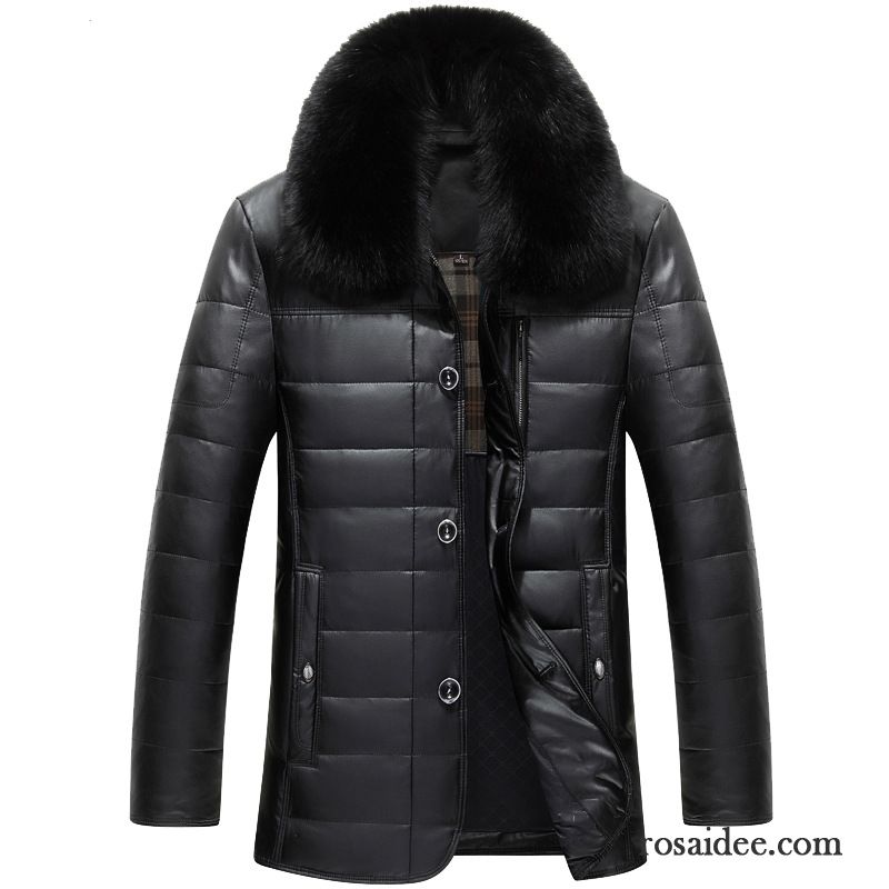 Sport Winterjacken Herren Revers Neue Daunenjacke Leder Winter Herren Echtleder Fuchs Günstig