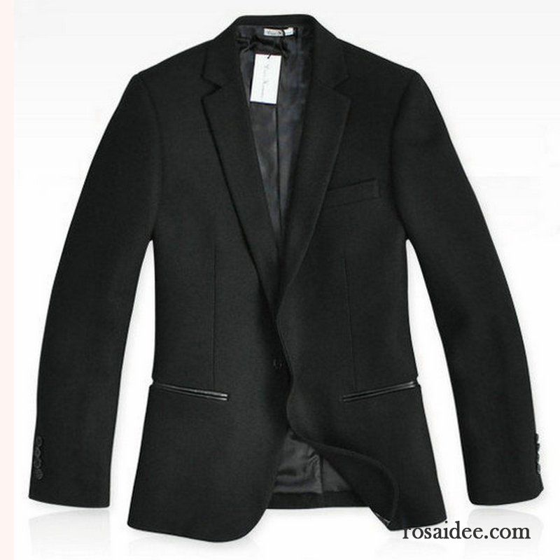 Sportlicher Blazer Herren Anzugjacke Trend Herren Neu Herbst Schlank Wolle Freizeit Feder Anzüg Günstig