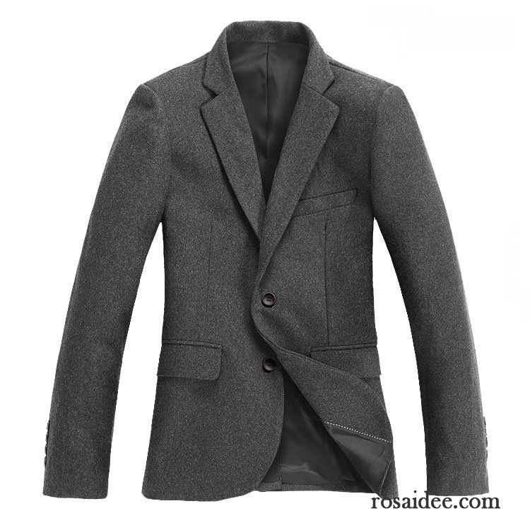 Sportlicher Blazer Herren Anzugjacke Trend Herren Neu Herbst Schlank Wolle Freizeit Feder Anzüg Günstig