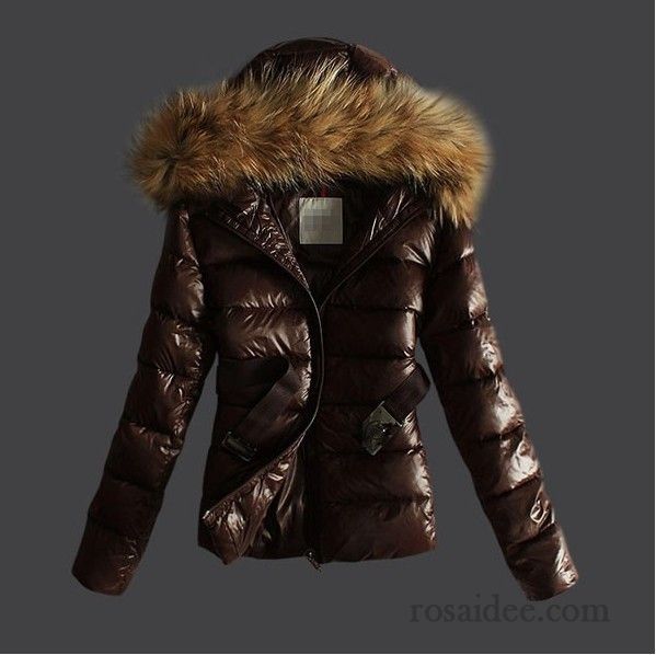 Steppjacke Kurz Damen Winter Schlank Mode Baumwolle Großer Pelzkragen Damen Dünn Kurzer Absatz Rabatt