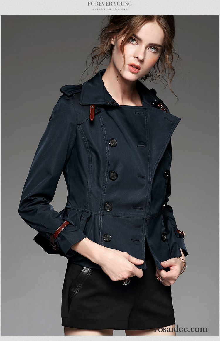 Steppjacke Lang Damen Schaltflächen Sortieren Schönheit Überzieher Große Marke Damen Schlank Herbst Bolero Revers Kurzer Absatz Lange Ärmel Verkaufen