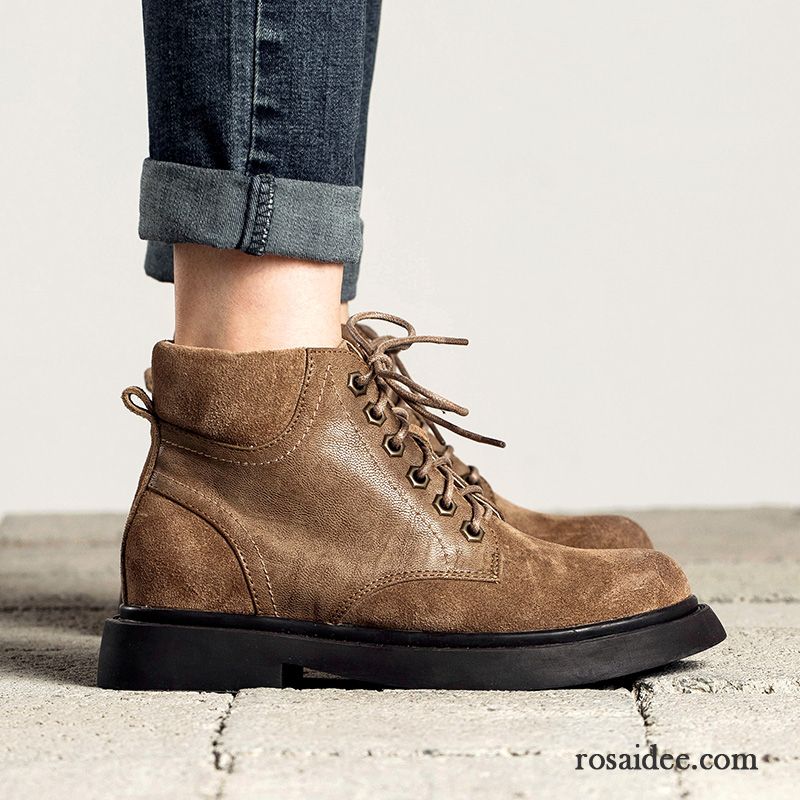 Flach Damen Winter Neue Damen England Herbst Flache Schnürung Martin Stiehlt
