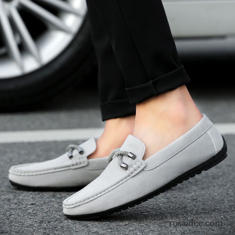 Schuhe Herren England Casual Herbst Lederschue Jugend Trend Schuhe Slip-on Faul Herren Sommer Verkaufen