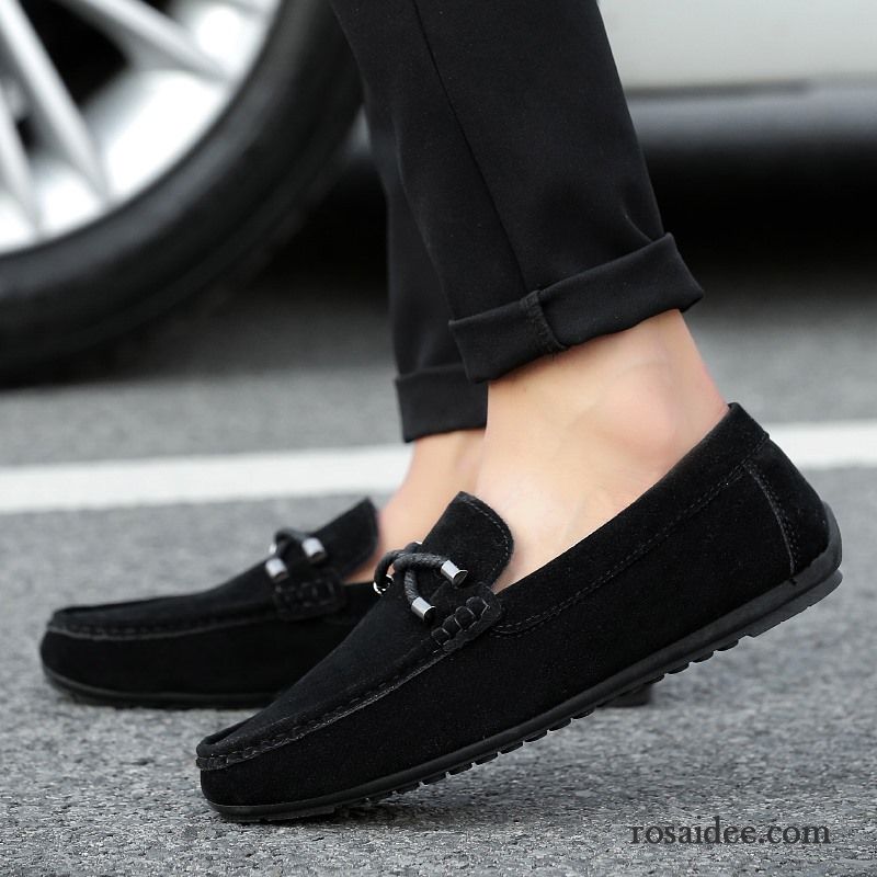 Schuhe Herren England Casual Herbst Lederschue Jugend Trend Schuhe Slip-on Faul Herren Sommer Verkaufen