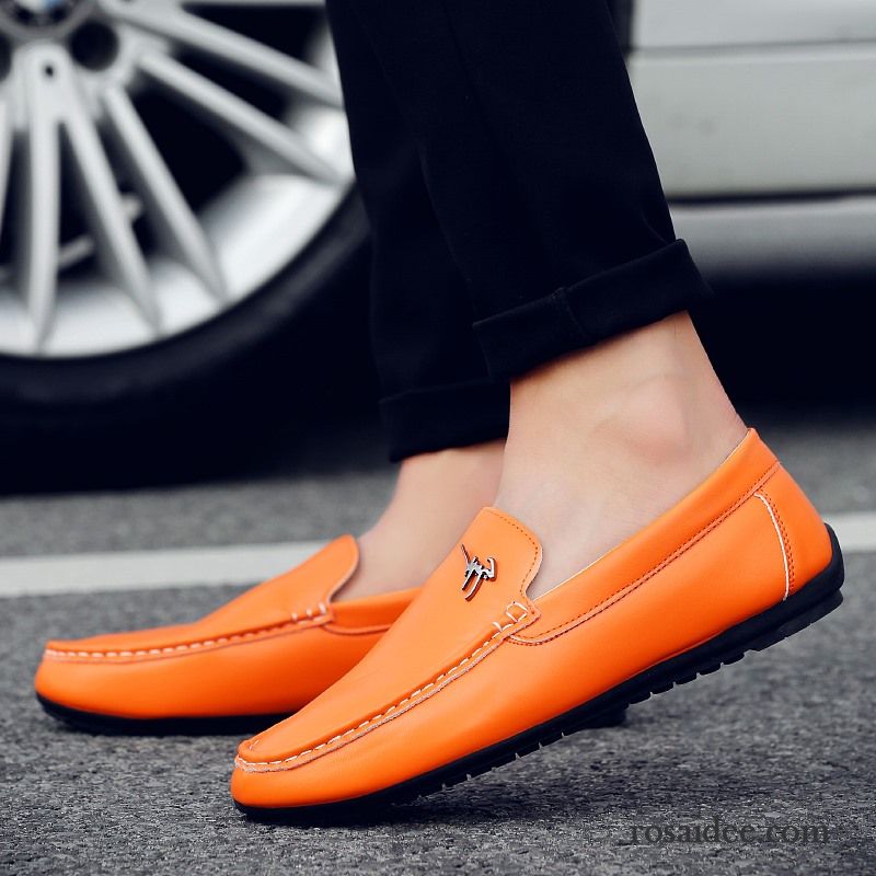 Schuhe Herren England Casual Herbst Lederschue Jugend Trend Schuhe Slip-on Faul Herren Sommer Verkaufen