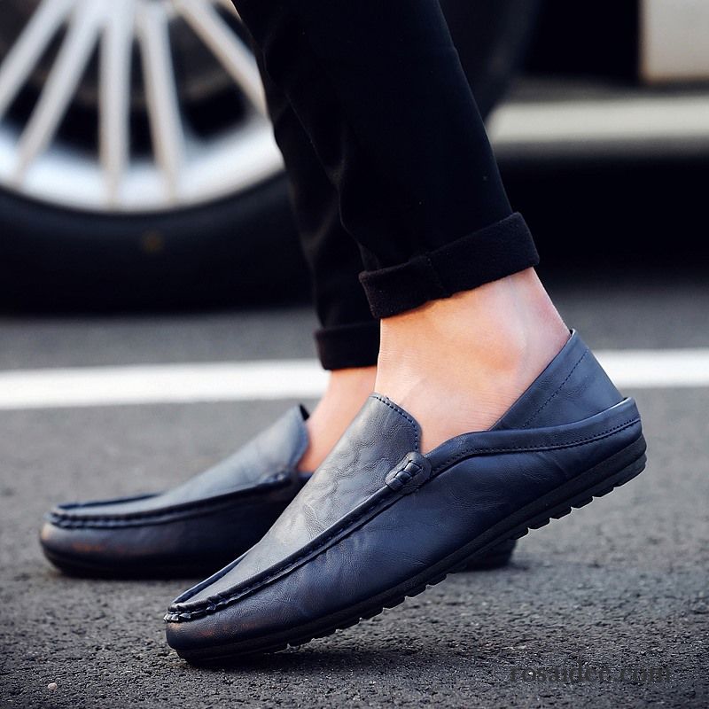 Schuhe Herren England Casual Herbst Lederschue Jugend Trend Schuhe Slip-on Faul Herren Sommer Verkaufen