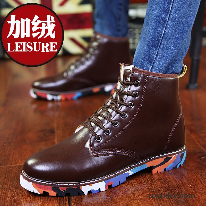 Straßenschuhe Herren Teenager Herbst Trend Mode Martin Stiehlt Schuhe Herren England Kaufen