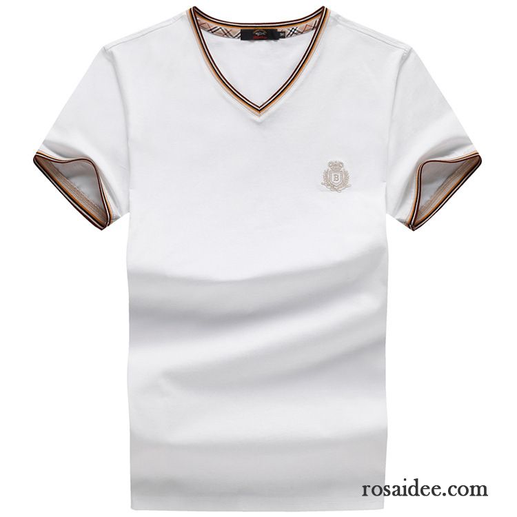 T Shirts Online Bestellen Rein Baumwolle Freizeit Stricken Herren Sommer Modisch Unteres Hemd Sale