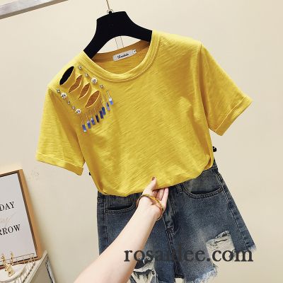 T-shirts Damen Allgleiches Mode Lose Sommer Neu Trend Grün