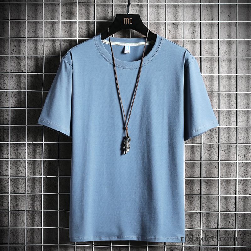 T-shirts Herren Unteres Hemd Feder Trend Neu Mantel Rein Blau