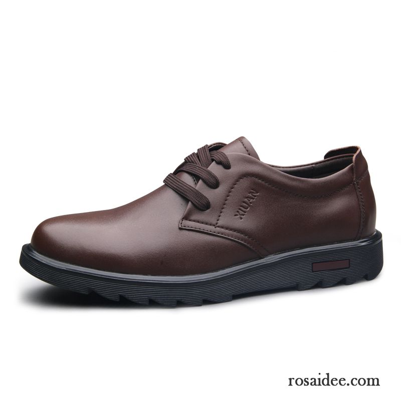 Think Schuhe Online Lederschue England Geschäft Trend Echtleder Schuhe Herbst Herren Casual Billig