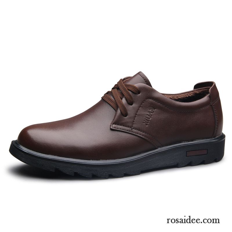 Think Schuhe Online Lederschue England Geschäft Trend Echtleder Schuhe Herbst Herren Casual Billig