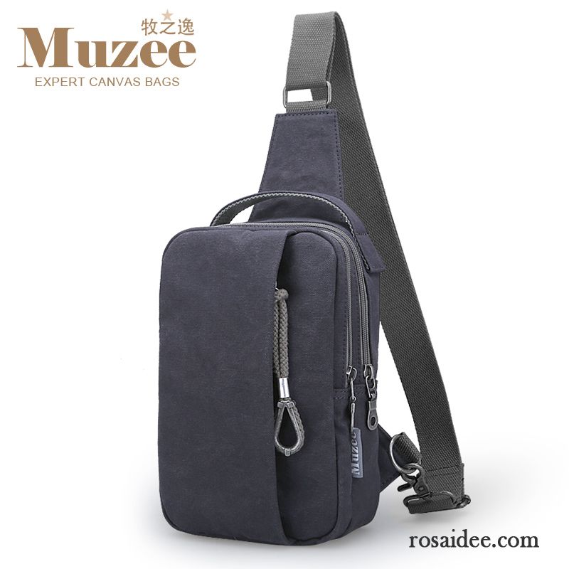 Umhängetasche Herren Blau Herren Hüfttasche Schultertaschen Freizeit Rucksäck Messenger-tasche Segeltuch Günstig